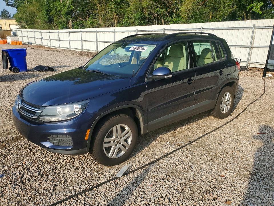 2016 Volkswagen Tiguan VIN WVGAV7AX2GW602587 COPART salvage auction — MINOR DENT/SCRATCHES, Nc - Dealer Only Clean Title, sold $1,550 on 2026-07-10 (photo 1)