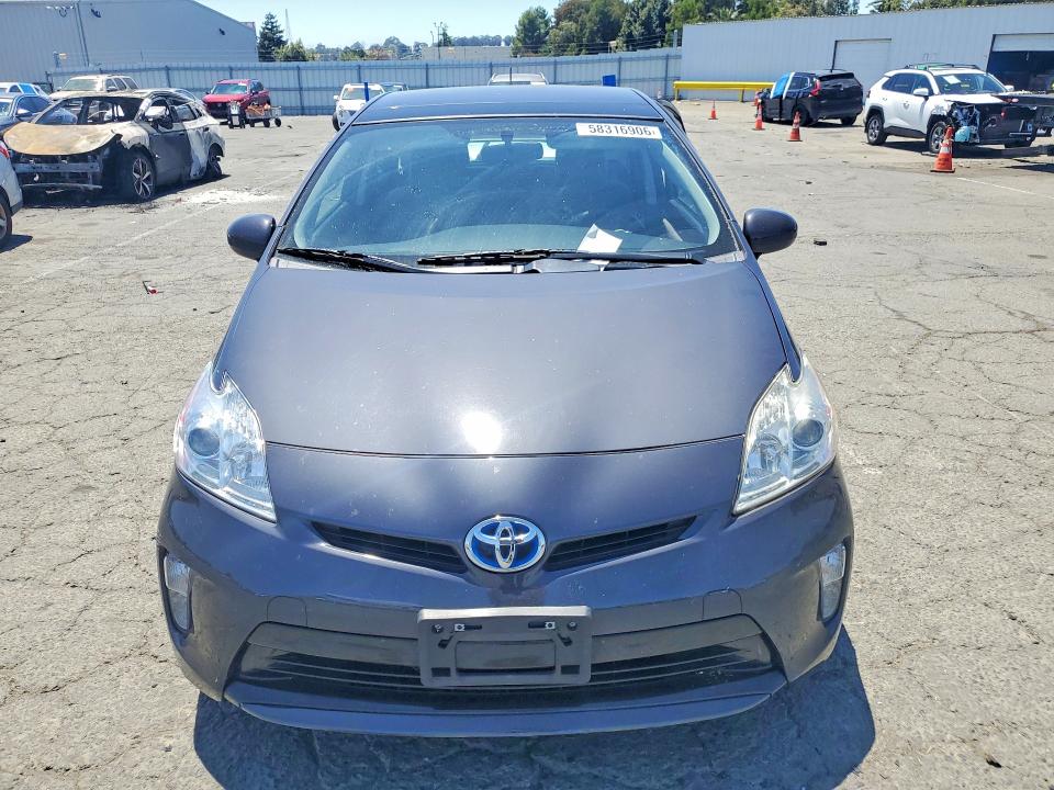 2012 Toyota Prius VIN JTDKN3DU0C5385575 COPART salvage auction — SIDE, Ca - Salvage Certificate, sold $15 on 2026-07-31 (photo 5)