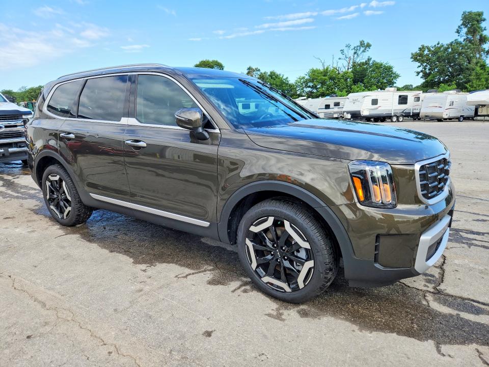 2025 Kia Telluride VIN 5XYP6DGC9SG656246 COPART salvage auction — HAIL, Mo - Salvage Certificate Of Title, sold $175 on 2026-07-29 (photo 4)