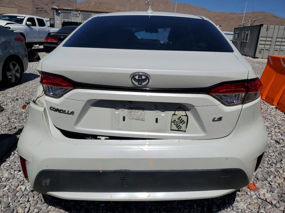 2020 Toyota Corolla VIN JTDEPRAE6LJ057690 COPART salvage auction — REAR END, Nv - Salvage Title, sold $3,850 on 2026-07-15 (photo 6)