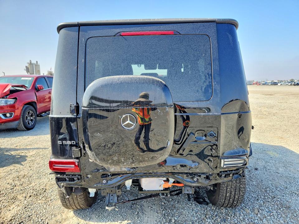 2025 Mercedes-benz G-klasse VIN W1NWM0AB1SX027869 COPART salvage auction — REAR END, Ca - Salvage Certificate, sold $90,500 on 2026-07-30 (photo 6)