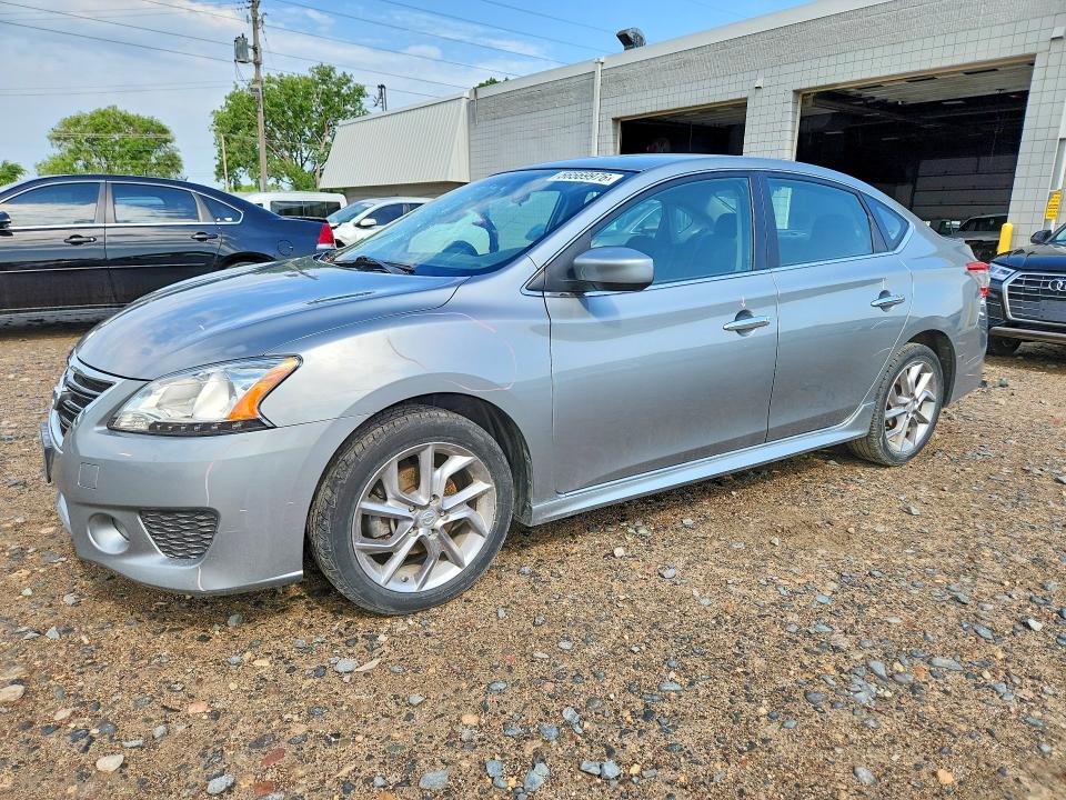 2013 Nissan Sentra VIN 3N1AB7APXDL701787 COPART salvage auction — ROOF, Mn - Cert Of Title-Prior Salvage, sold $1,850 on 2026-07-09 (photo 1)