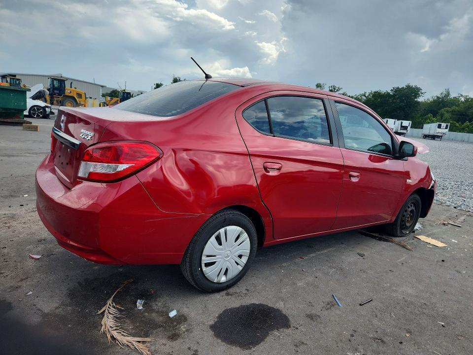 2018 Mitsubishi Mirage VIN ML32F3FJ1JHF06146 COPART salvage auction — FRONT END, FL - CERT OF TITLE SLVG REBUILDABLE, sold $450 on 2026-07-22 (photo 3)