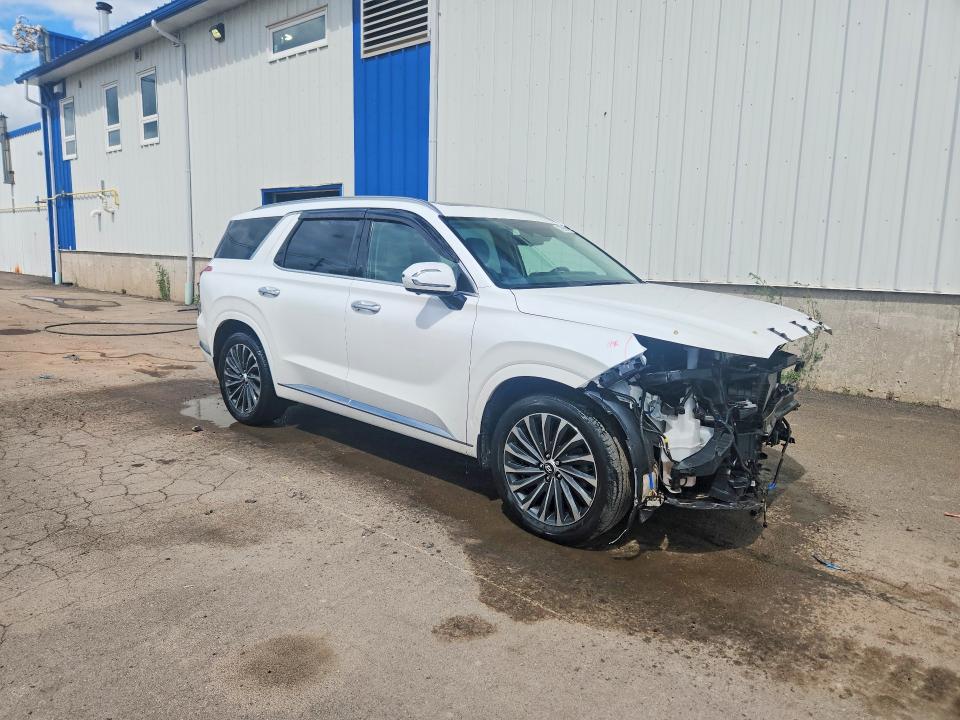 2024 Hyundai Palisade VIN KM8R5DGE7RU765547 COPART salvage auction — FRONT END, Ns - Salvage Title, sold $9,300 on 2026-07-16 (photo 4)