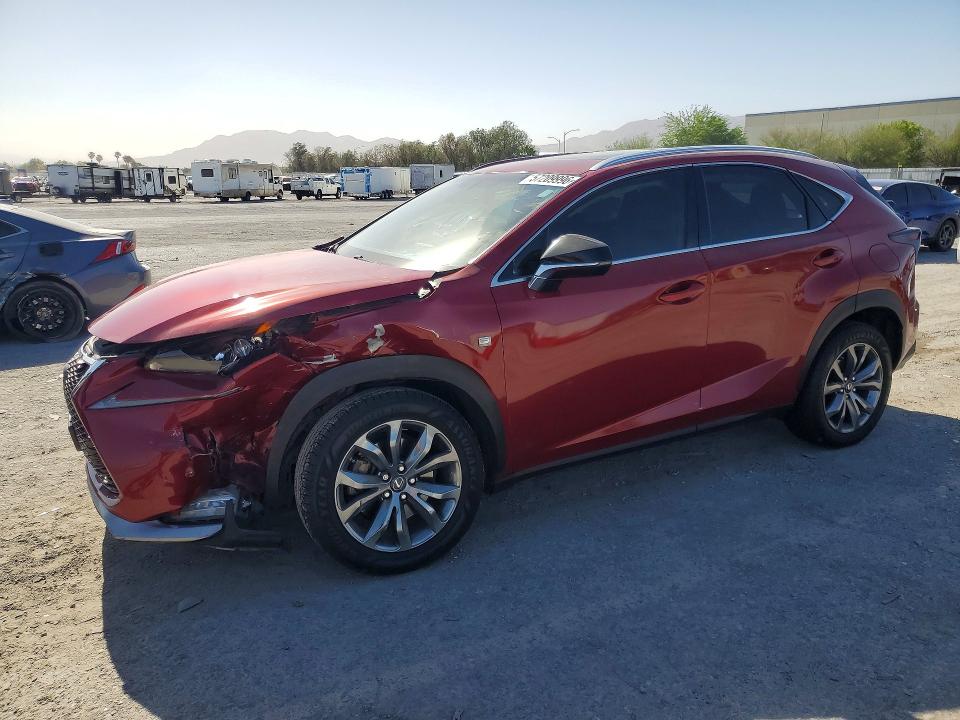 2015 Lexus Nx VIN JTJYARBZ7F2011135 COPART salvage auction — FRONT END, Nv - Salvage Title, sold $4,650 on 2026-07-28 (photo 1)