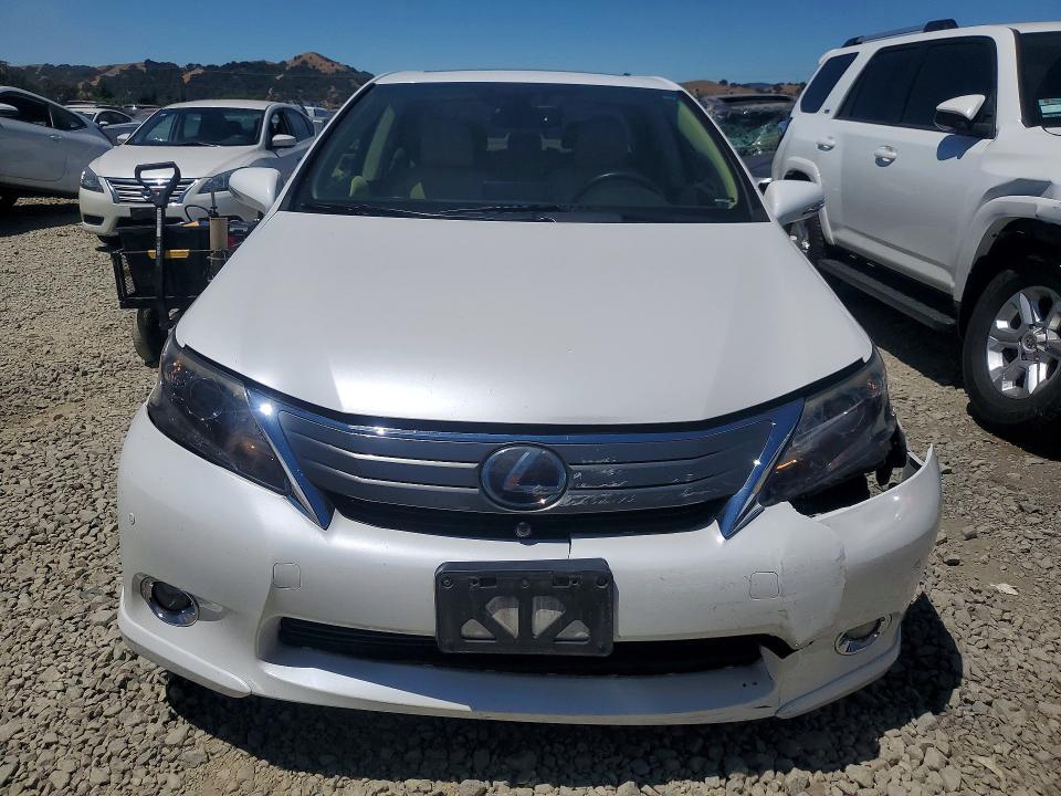 2010 Lexus Hs 250h VIN JTHBB1BA0A2007209 COPART salvage auction — FRONT END, Ca - Salvage Certificate, sold $4,650 on 2026-07-09 (photo 5)
