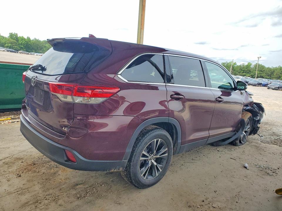 2019 Toyota VIN 5TDZZRFH0KS363543 COPART salvage auction — FRONT END, Al - Cert Of Title-Salvage Title, sold $7,800 on 2026-07-07 (photo 3)
