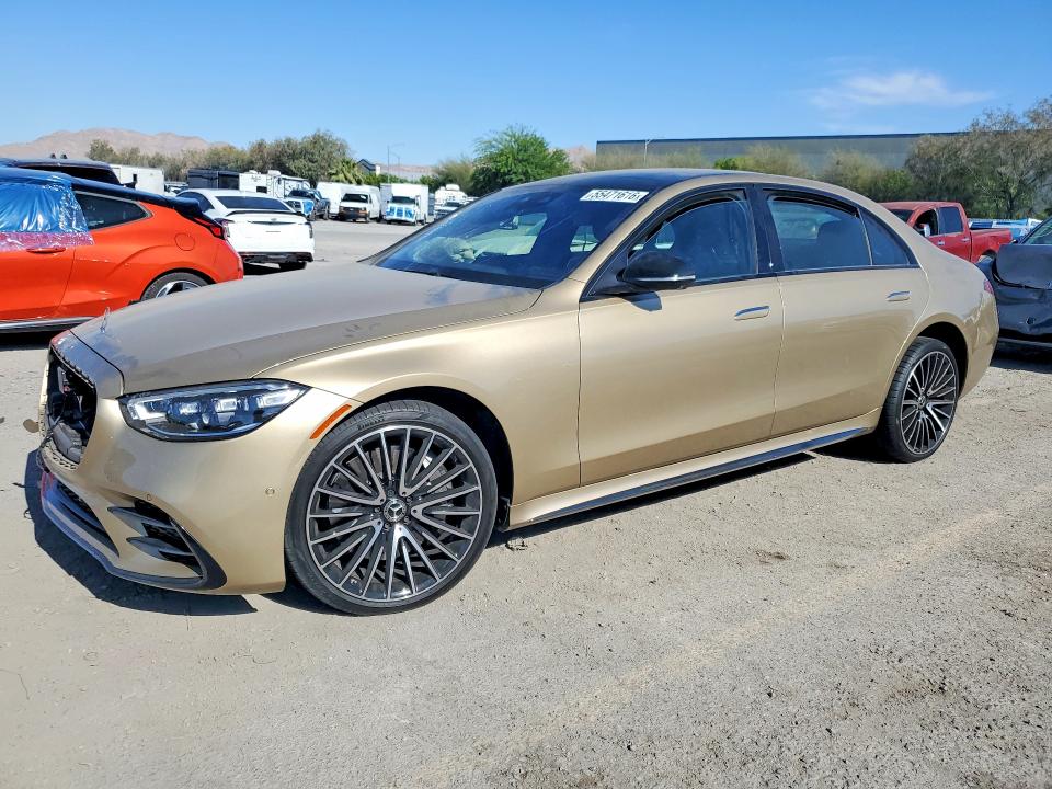 2024 Mercedes-benz S-klasse VIN W1K6G7GB7RA263752 COPART salvage auction — FRONT END, NV - SALVAGE TITLE, sold $38,750 on 2026-07-30 (photo 1)
