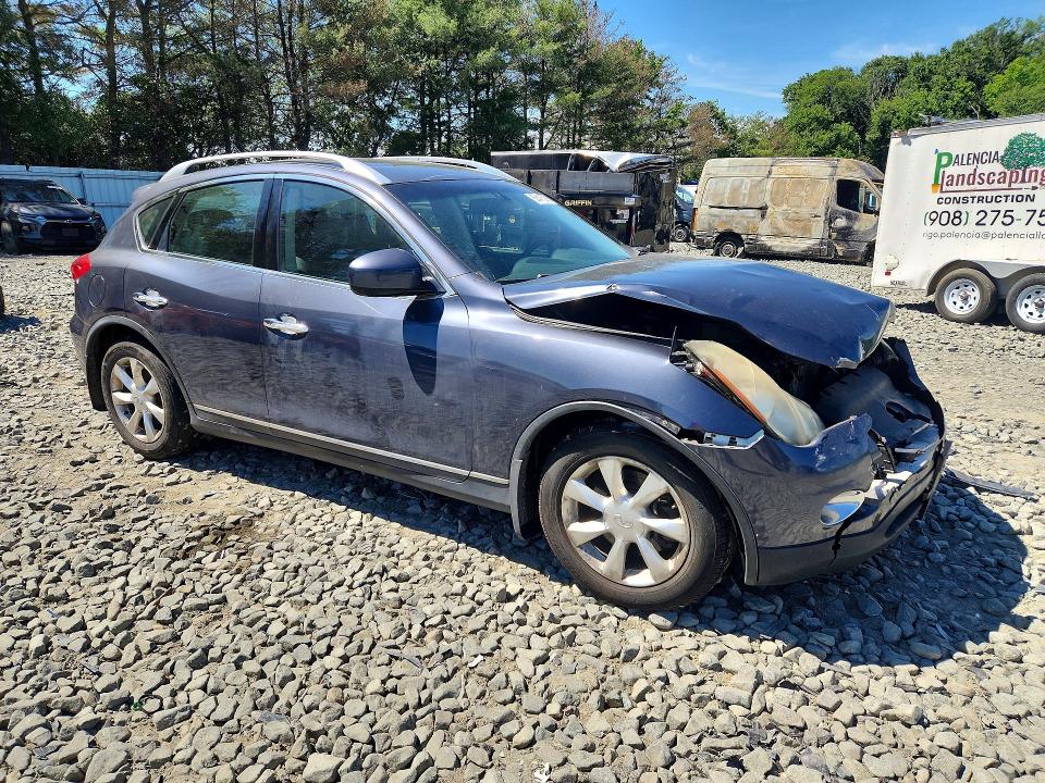 2010 Infiniti Ex35 VIN JN1AJ0HR5AM755484 COPART salvage auction — FRONT END, NJ - CERT OF TITLE-SALVAGE, sold $500 on 2026-07-27 (photo 4)