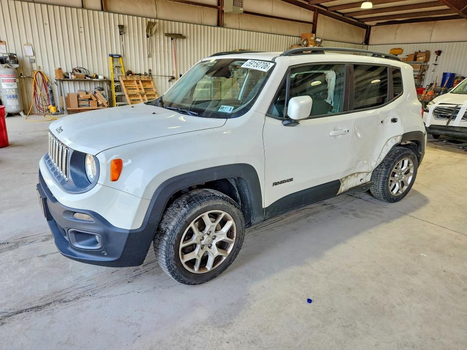 2016 Jeep Renegade VIN ZACCJBBT1GPD25810 COPART salvage auction — REAR END, Pa - Certificate Of Salvage, sold $900 on 2026-08-14 (photo 1)