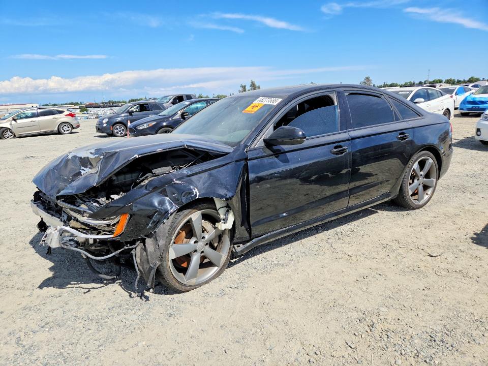 2014 Audi A6 VIN WAUHGAFC0EN113623 COPART salvage auction — FRONT END, Ca - Salvage Certificate, sold $650 on 2026-07-16 (photo 1)