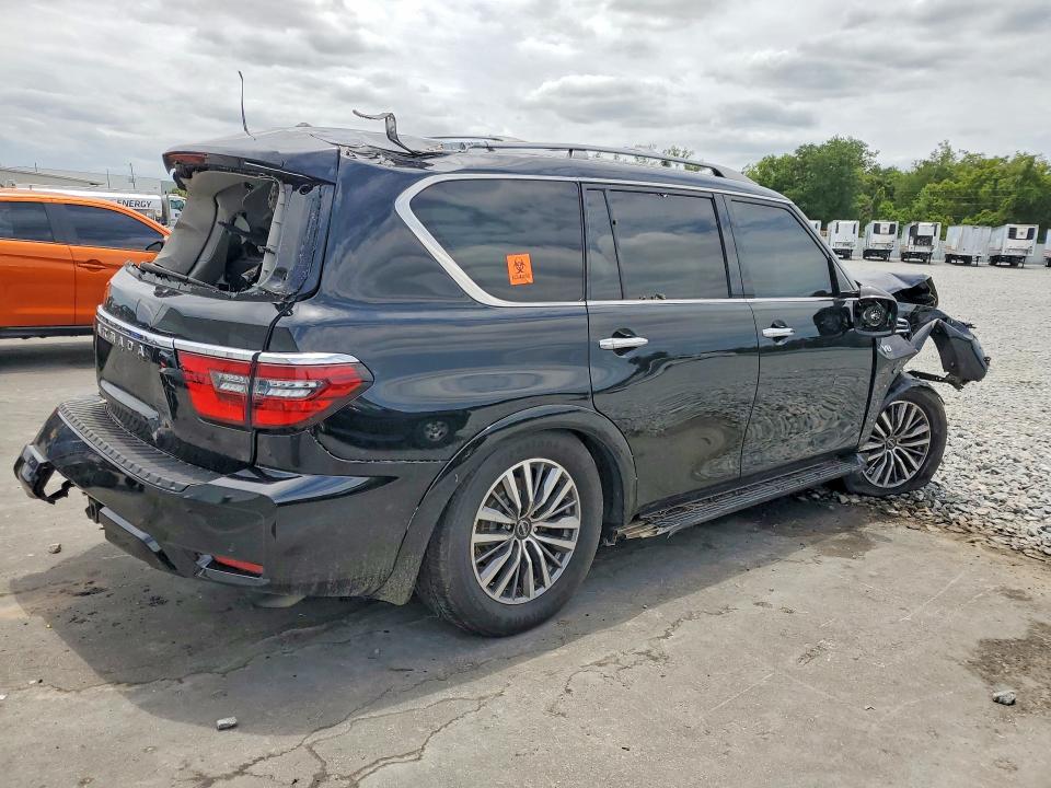 2022 Nissan Armada VIN JN8AY2BC1N9161707 COPART salvage auction — ROLLOVER, Fl - Certificate Of Destruction, sold $3,500 on 2026-07-27 (photo 3)