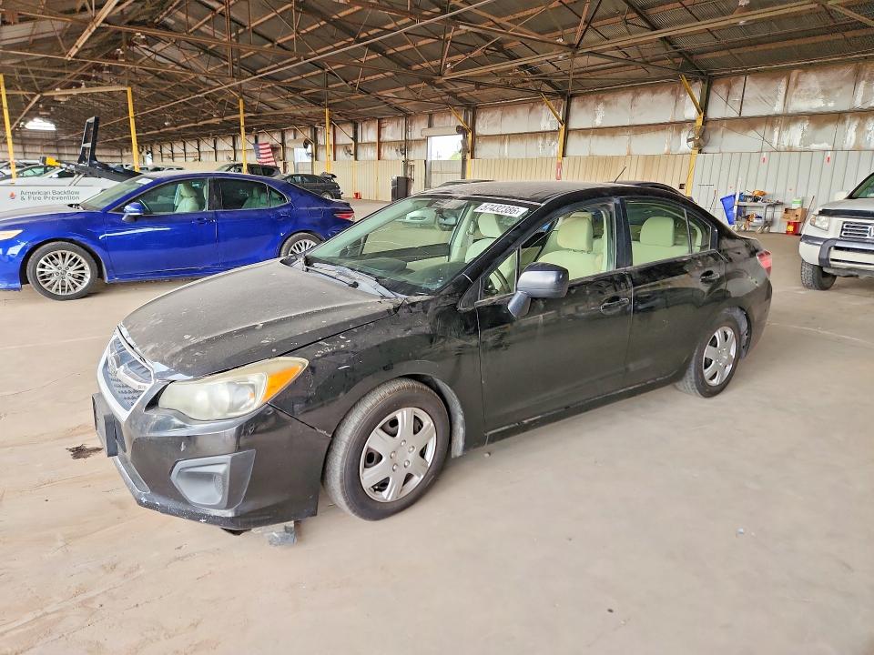 2013 Subaru Impreza VIN JF1GJAA67DH025267 COPART salvage auction — MINOR DENT/SCRATCHES, Az - Certificate Of Title (P), sold $500 on 2026-07-13 (photo 1)