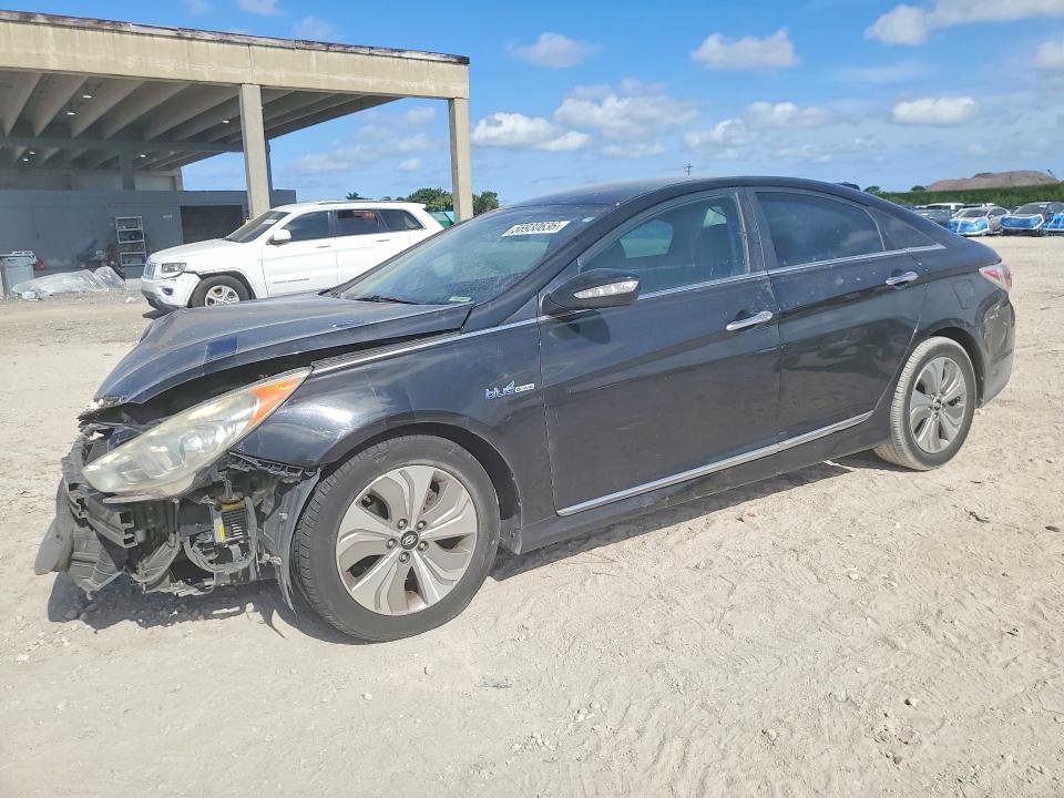 2013 Hyundai Sonata VIN KMHEC4A41DA094830 COPART salvage auction — FRONT END, Fl - Cert Of Title Slvg Rebuildable, sold $600 on 2026-07-14 (photo 1)