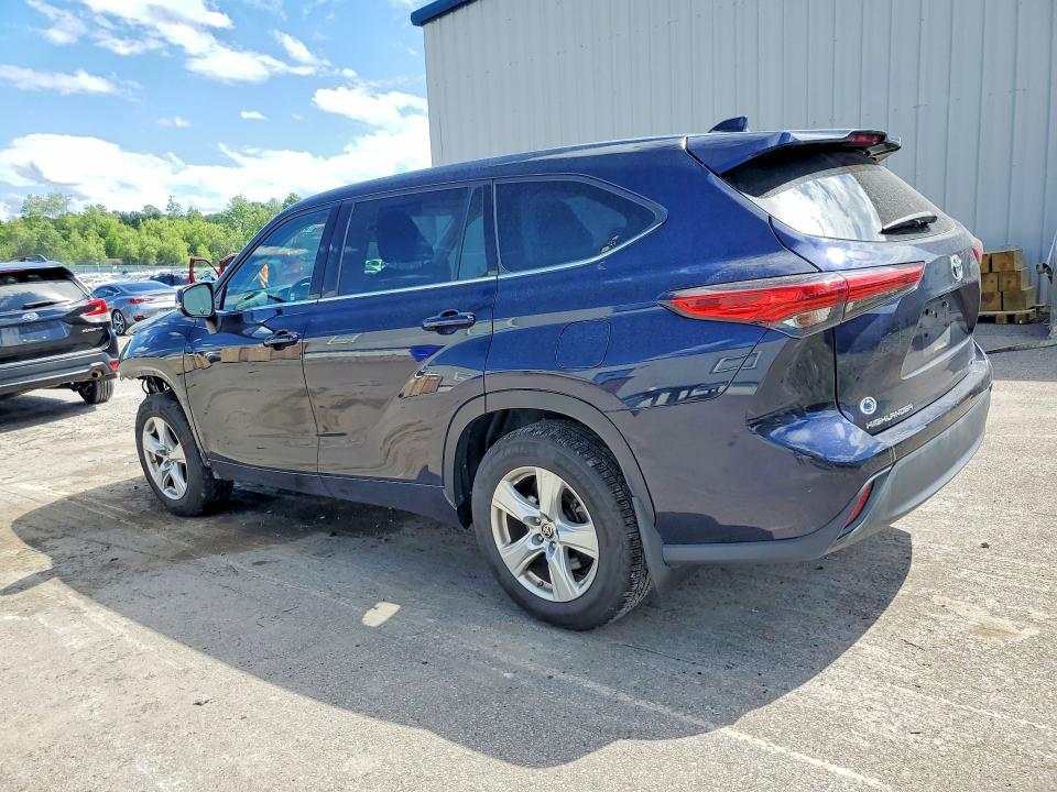 2020 Toyota Highlander VIN 5TDBZRBH2LS010147 COPART salvage auction — FRONT END, Pa - Certificate Of Salvage, sold $8,700 on 2026-07-15 (photo 2)