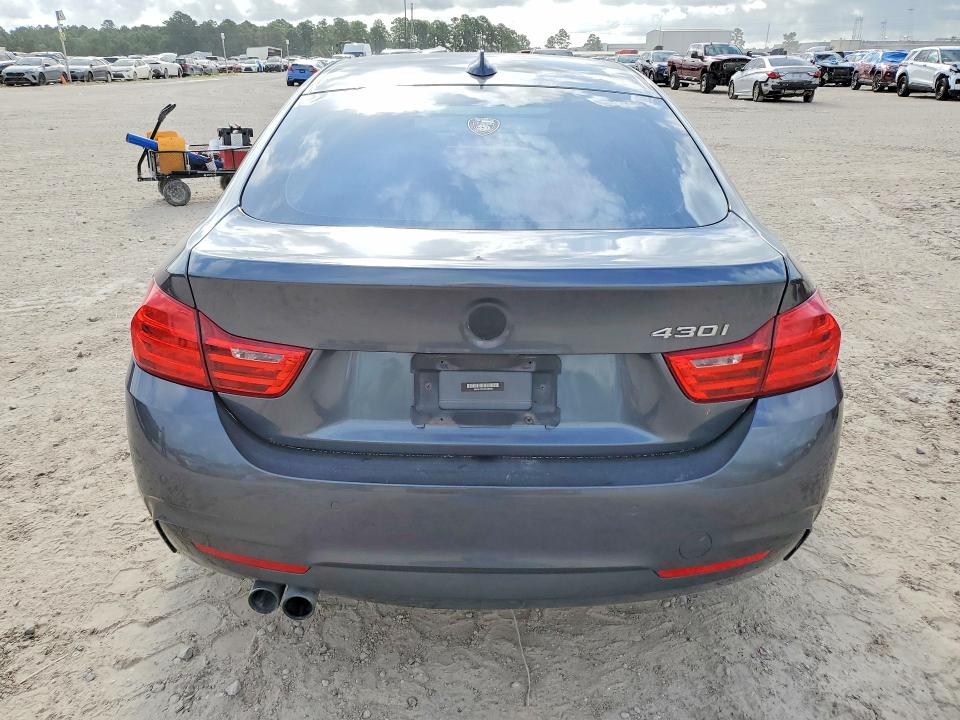 2017 BMW 4er VIN WBA4F7C51HG786634 COPART salvage auction — REAR END, Tx - Salvage Vehicle Title, sold $150 on 2026-07-24 (photo 6)