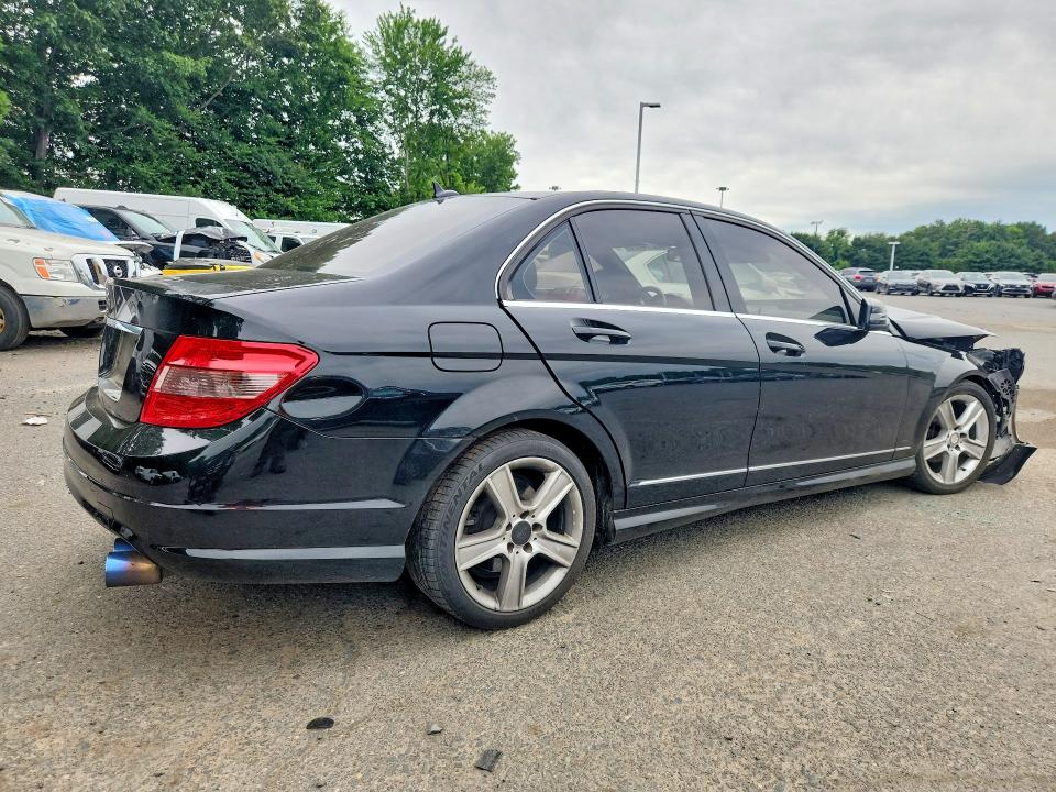 2011 Mercedes-benz C class VIN WDDGF8BB7BR182360 COPART salvage auction — FRONT END, Ma - Cert Of Title-Salvage, sold $475 on 2026-07-09 (photo 3)