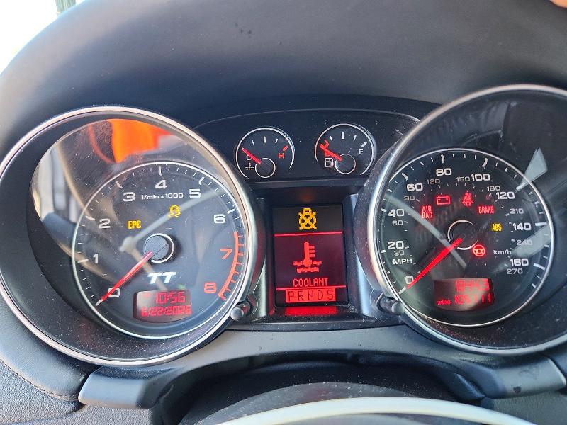 2008 Audi Tt VIN TRUAF38J381002628 COPART salvage auction — FRONT END, Fl - Cert Of Title Slvg Rebuildable, sold $350 on 2026-07-06 (photo 9)