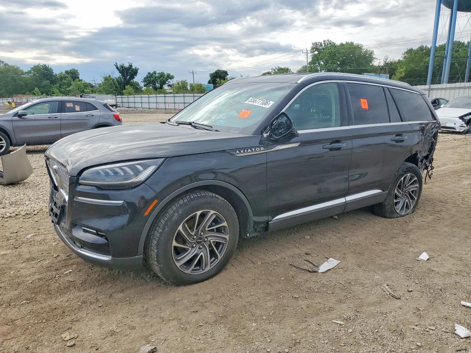 2022 Lincoln Aviator VIN 5LM5J0XCXNGL19402 COPART salvage auction — FRONT END, Il - Certificate Of Title, sold $9,900 on 2026-07-29 (photo 1)
