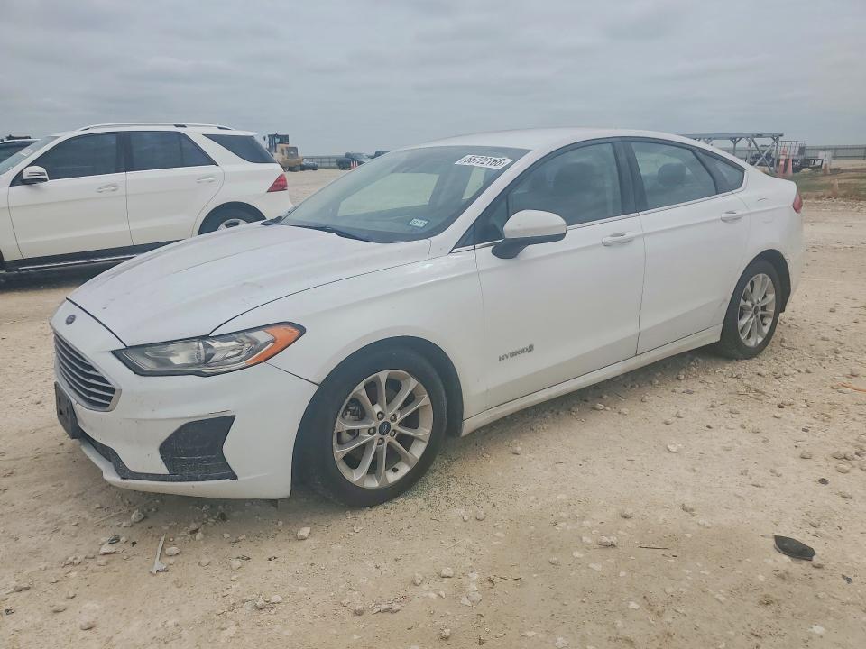 2019 Ford Fusion VIN 3FA6P0LU1KR225010 COPART salvage auction — FRONT END, TX - SALVAGE VEHICLE TITLE, sold $1,700 on 2026-07-02 (photo 1)