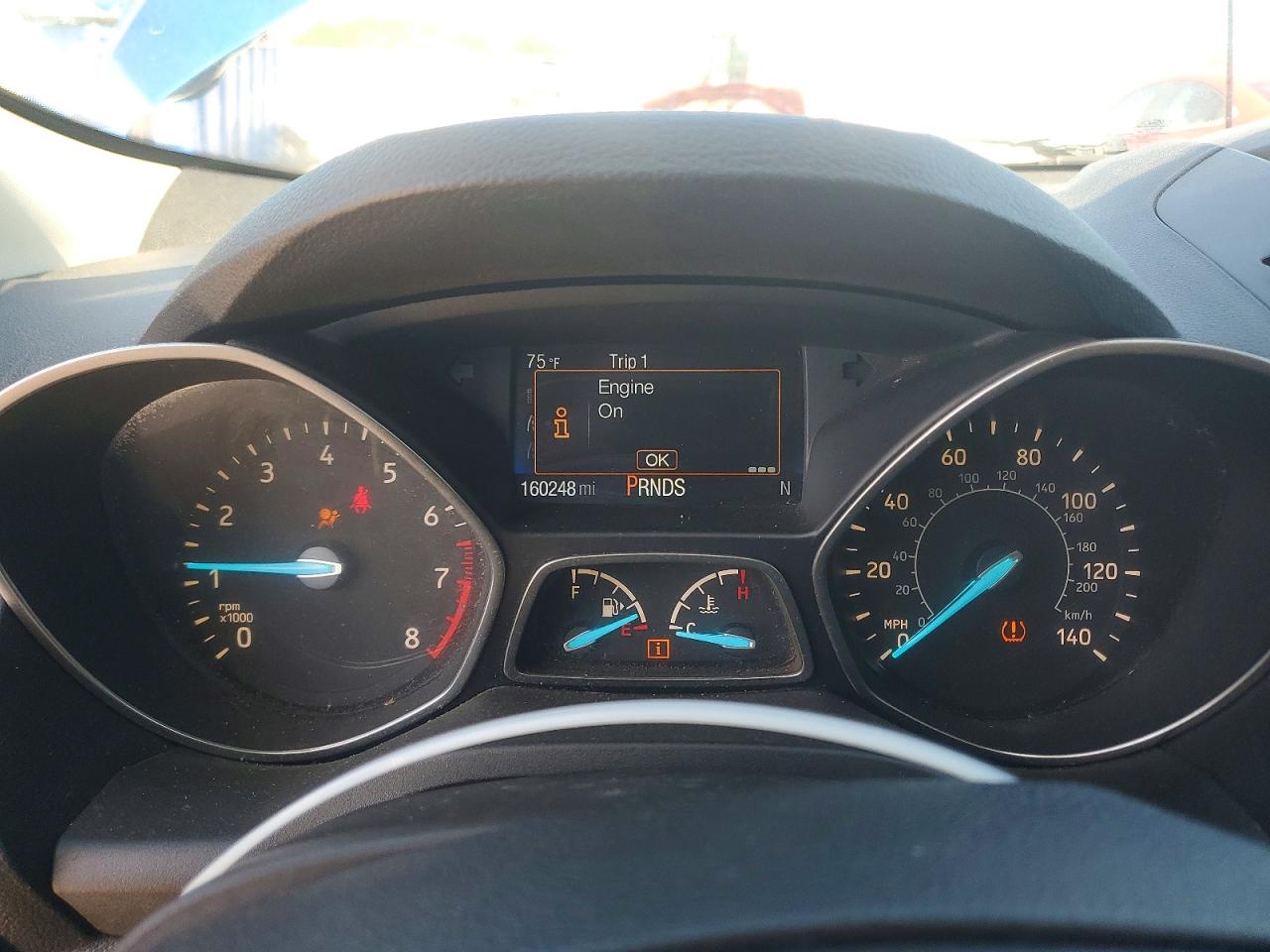 2017 Ford Escape VIN 1FMCU0F70HUE14465 COPART salvage auction — Front End, KY - CERT OF TITLE-SALVAGE, sold $1,700 on 2026-07-09 (photo 9)