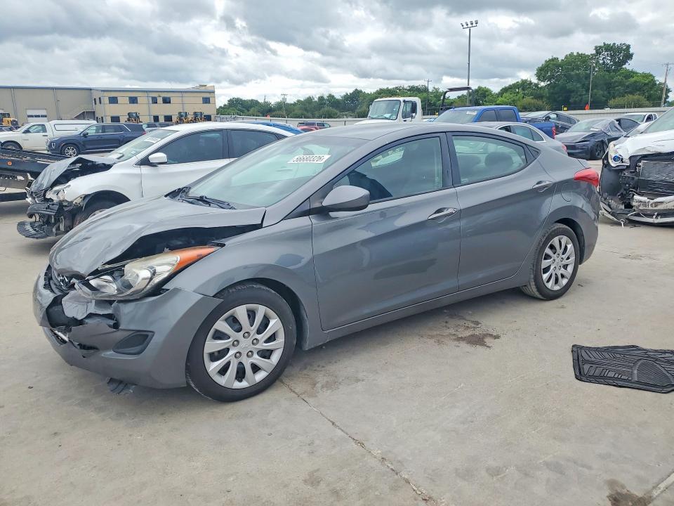 2013 Hyundai Elantra VIN 5NPDH4AE2DH205534 COPART salvage auction — FRONT END, Tx - Salvage Vehicle Title, sold $1,050 on 2026-07-02 (photo 1)