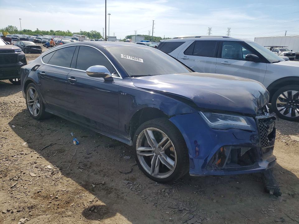 2014 Audi S7 VIN WAUW2AFC5EN035054 COPART salvage auction — FRONT END, Mi - Dealer Only-Rebuilt Salvage, sold $3,650 on 2026-07-28 (photo 4)