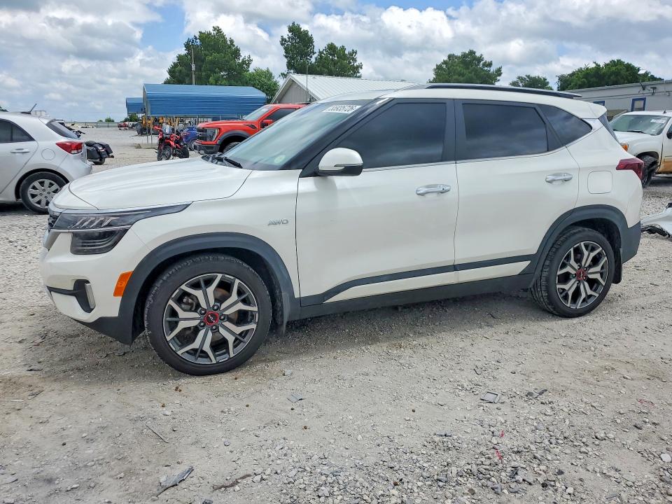 2023 Kia Seltos VIN KNDETCA20P7354780 COPART salvage auction — SIDE, Ar - Cert Of Title-Salvage, sold $5,200 on 2026-07-27 (photo 1)