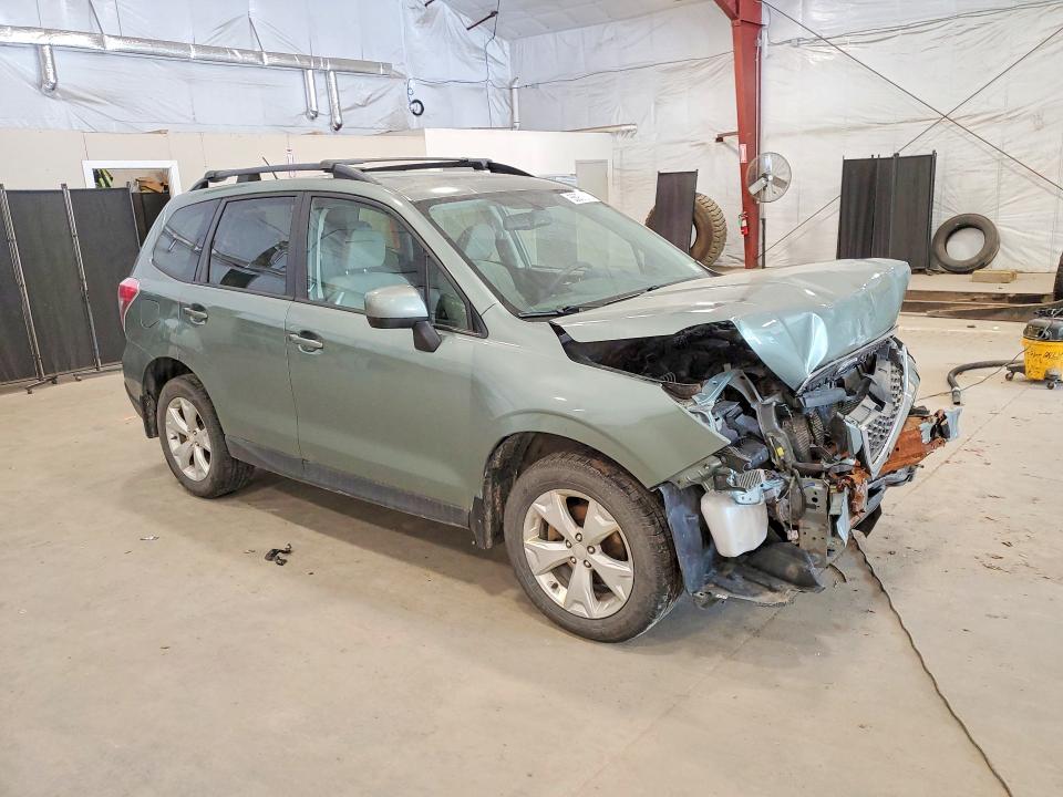 2015 Subaru Forester VIN JF2SJADCXFH596648 COPART salvage auction — FRONT END, Vt - Cert Of Title-Salvage Vehicle, sold $325 on 2026-07-13 (photo 4)