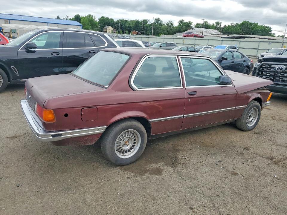 1983 BMW 3er VIN WBAAG3307D9008043 COPART salvage auction — FRONT END, Pa - Certificate Of Salvage, sold $950 on 2026-08-07 (photo 3)