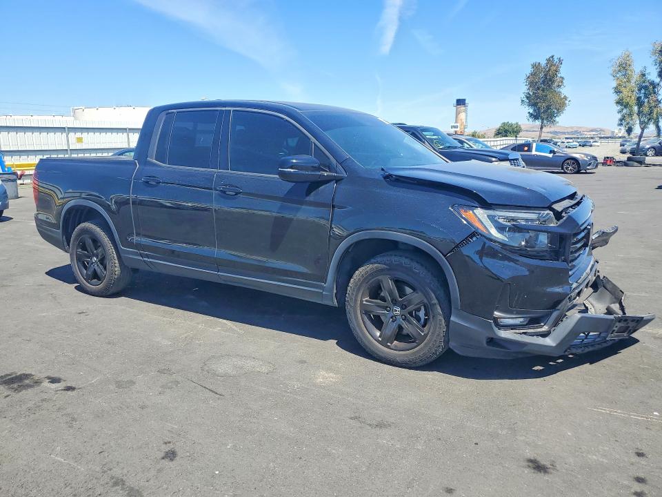 2022 Honda Ridgeline VIN 5FPYK3F83NB024787 COPART salvage auction — FRONT END, Ca - Salvage Certificate, sold $8,600 on 2026-07-20 (photo 4)