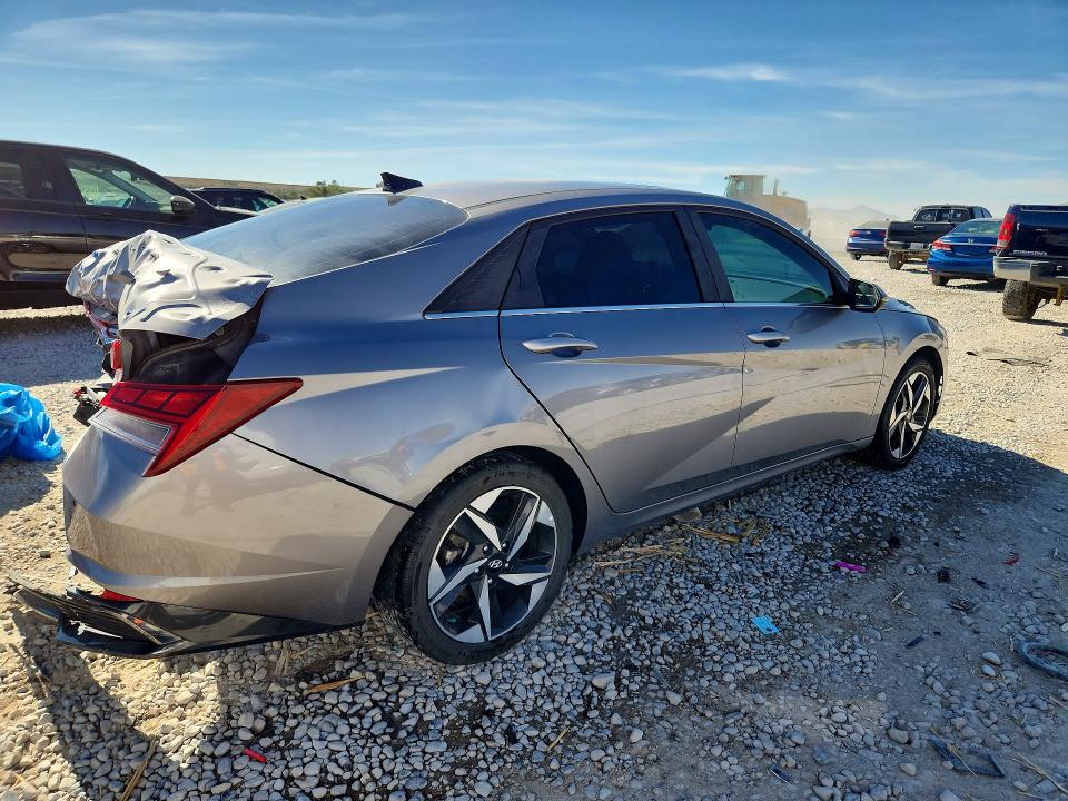 2023 Hyundai Elantra VIN KMHLN4AJ0PU081416 COPART salvage auction — REAR END, Ut - Salvage Certificate, sold $4,800 on 2026-07-24 (photo 3)