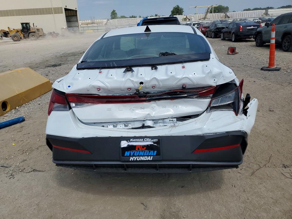 2026 Hyundai Elantra VIN KMHLM4DG4TU138293 COPART salvage auction — REAR END, Mo - Salvage Certificate Of Title, sold $8,500 on 2026-07-30 (photo 6)