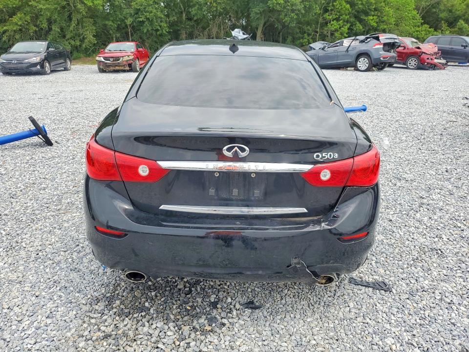 2014 Infiniti Q50 VIN JN1BV7AP7EM689679 COPART salvage auction — FRONT END, TX - SALVAGE VEHICLE TITLE, sold $1,050 on 2026-08-03 (photo 6)