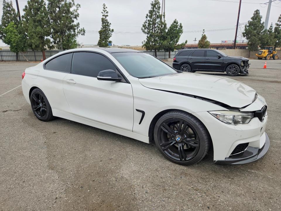 2015 BMW 4er VIN WBA3N7C5XFK223140 COPART salvage auction — FRONT END, Ca - Salvage Certificate, sold $2,300 on 2026-07-16 (photo 4)
