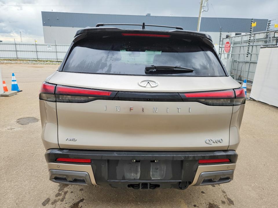 2025 Infiniti Qx60 VIN 5N1AL1HU3SC342886 COPART salvage auction — SIDE, Ab - Bos - Active, sold $35,500 on 2026-07-16 (photo 6)