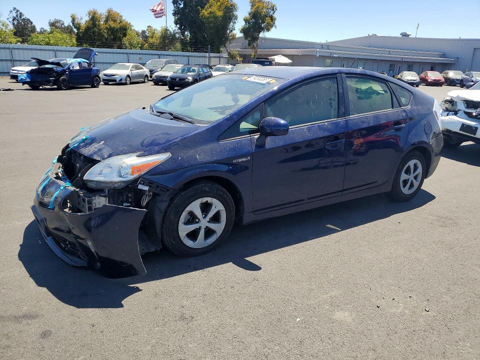 2013 Toyota Prius VIN JTDKN3DU9D1726447 COPART salvage auction — FRONT END, Ca - Salvage Certificate, sold $1,100 on 2026-07-27 (photo 1)