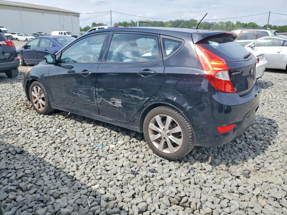 2013 Hyundai Accent VIN KMHCU5AE9DU119846 COPART salvage auction — SIDE, Nj - Cert Of Title-Salvage, sold $750 on 2026-07-22 (photo 2)