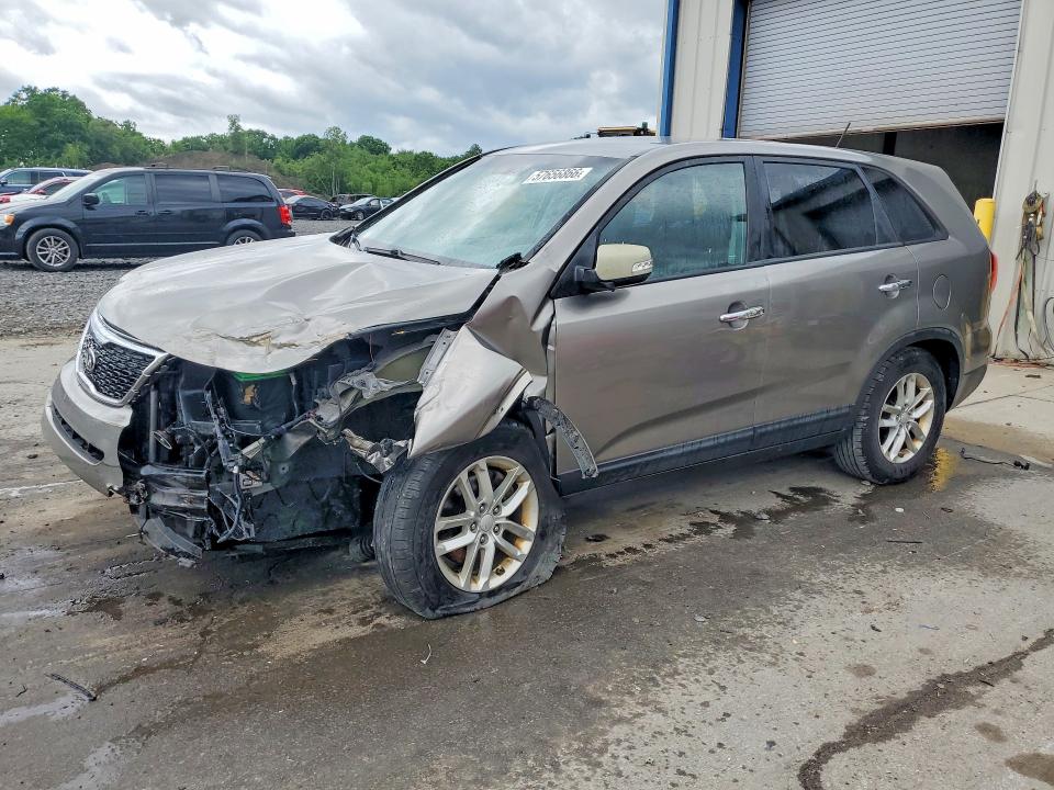 2014 Kia VIN 5XYKT3A69EG494218 COPART salvage auction — FRONT END, Pa - Certificate Of Salvage, sold $625 on 2026-07-08 (photo 1)
