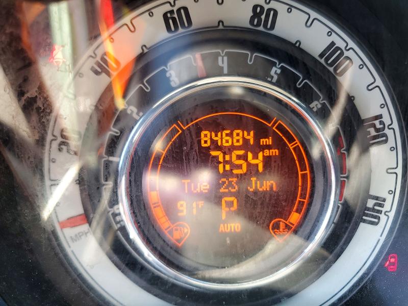 2016 Fiat 500 VIN 3C3CFFAR1GT136330 COPART salvage auction — SIDE, Nv - Salvage Title, sold $975 on 2026-07-27 (photo 9)