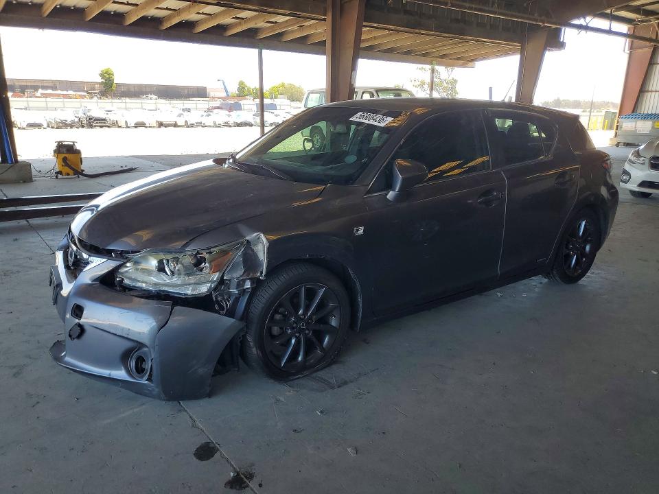 2012 Lexus Ct VIN JTHKD5BH6C2108871 COPART salvage auction — FRONT END, Ca - Salvage Certificate, sold $1,700 on 2026-07-13 (photo 1)