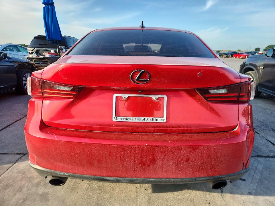 2014 Lexus Is VIN JTHBF1D24E5034833 COPART salvage auction — FRONT END, TX - SALVAGE VEHICLE TITLE (P), sold $3,500 on 2026-07-20 (photo 6)