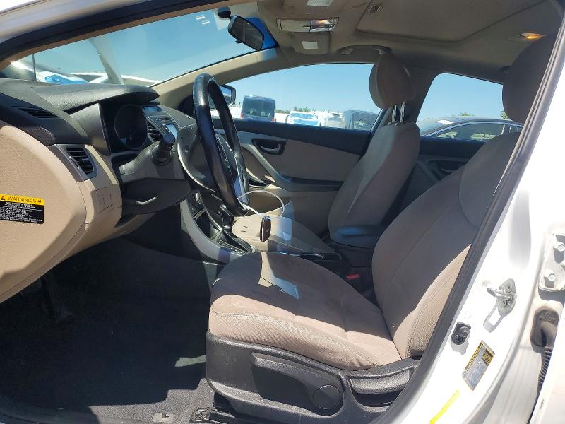 2016 Hyundai Elantra VIN 5NPDH4AE1GH674408 COPART salvage auction — FRONT END, Md - Cert Of Salvage > 75% Damage, sold $1,200 on 2026-07-02 (photo 7)