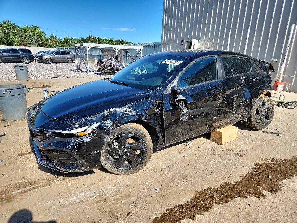 2026 Hyundai Elantra VIN KMHLM4DGXTU222375 COPART salvage auction — REAR END, Wi - Cert Of Title-Salvage Vehicle (P), sold $1,300 on 2026-07-08 (photo 1)