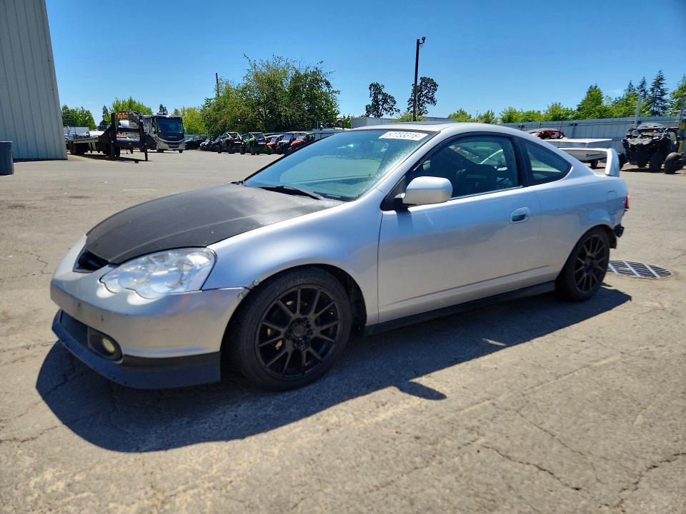 2002 Acura Rsx VIN JH4DC54802C007102 COPART salvage auction — REAR END, Or - Salvage Title Certificate, sold $125 on 2026-08-03 (photo 1)