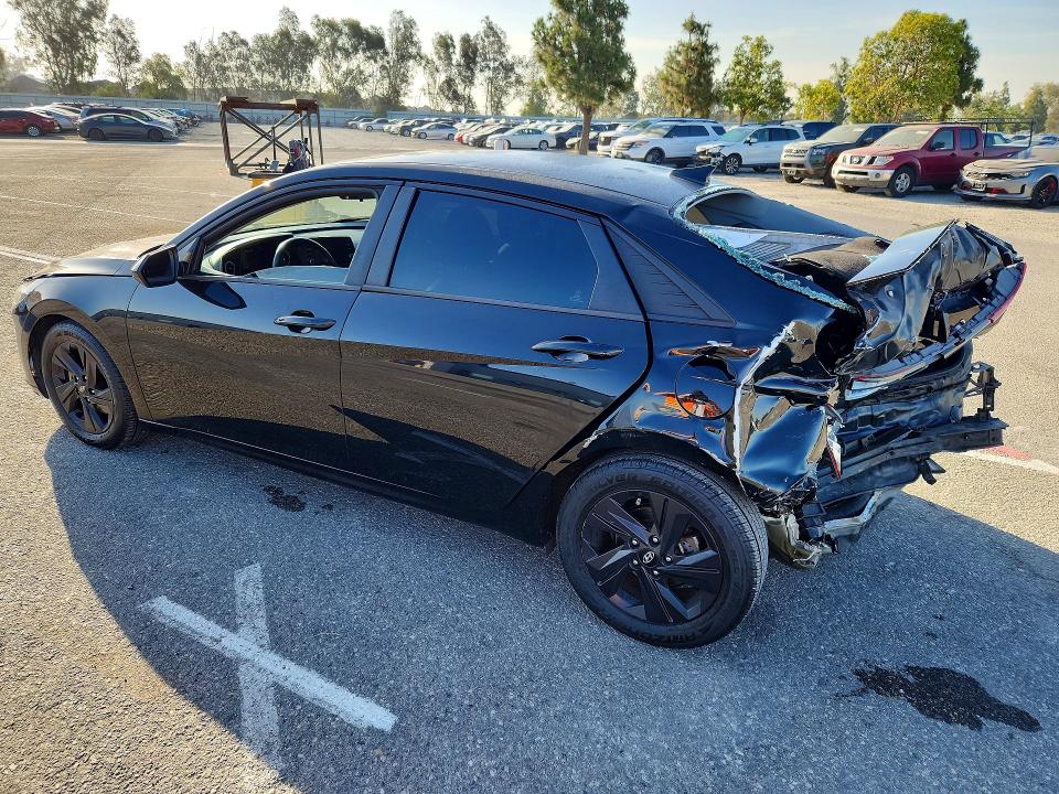 2021 Hyundai Elantra VIN 5NPLS4AG3MH031536 COPART salvage auction — REAR END, Ca - Salvage Certificate, sold $2,300 on 2026-07-28 (photo 2)