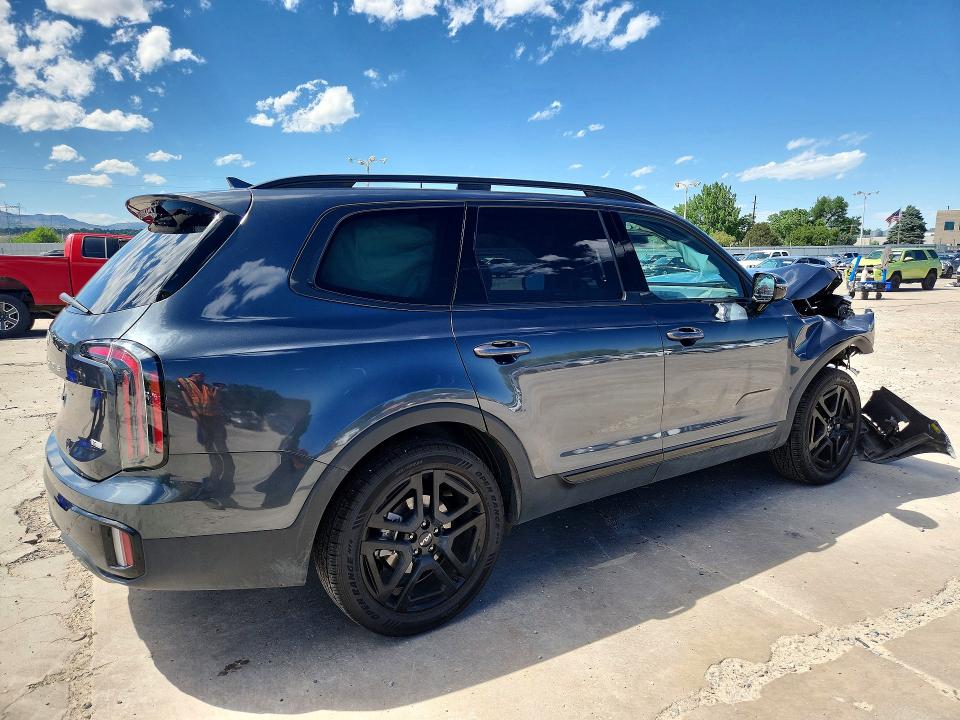 2024 Kia Telluride VIN 5XYP5DGC1RG436905 COPART salvage auction — FRONT END, Co - Salvage Title, sold $10,000 on 2026-07-25 (photo 3)