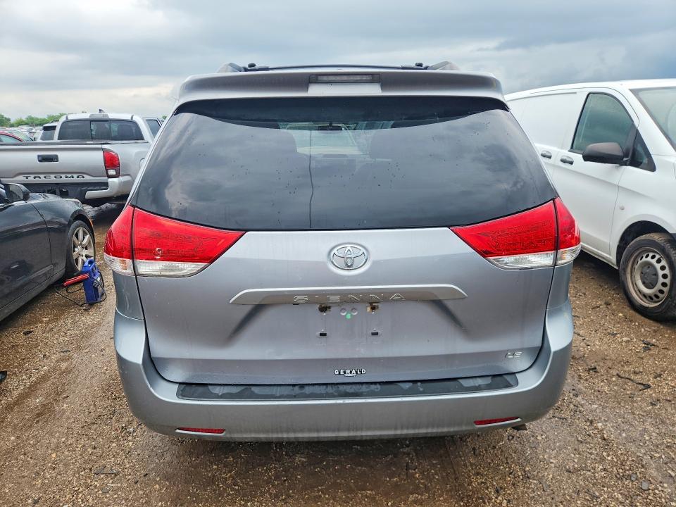 2012 Toyota Sienna VIN 5TDKK3DC5CS231132 COPART salvage auction — FRONT END, Il - Salvage Certificate, sold $2,100 on 2026-07-16 (photo 6)