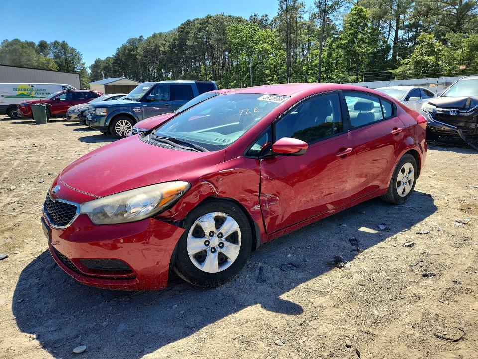 2014 Kia VIN KNAFK4A63E5068489 COPART salvage auction — FRONT END, Md - Cert Of Salvage < 75% Damage, sold $725 on 2026-07-14 (photo 1)