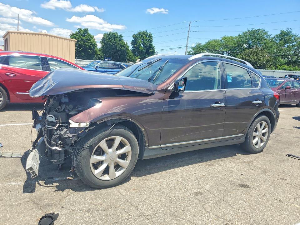 2008 Infiniti Ex35 VIN JNKAJ09F18M358980 COPART salvage auction — FRONT END, OH - CERT OF TITLE-SALVAGE, sold $375 on 2026-07-10 (photo 1)
